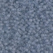 Miyuki delica Beads 11/0 - Matted transparent shadow grey luster DB-381